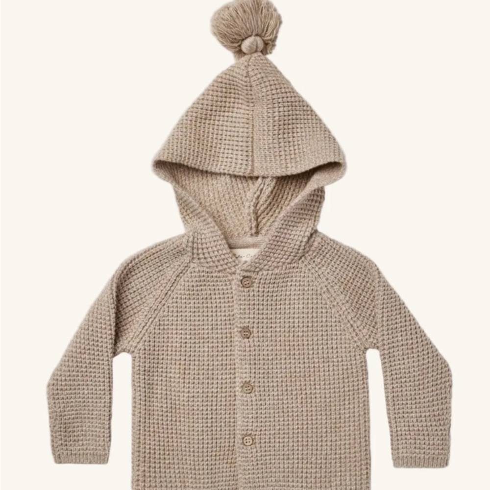 Rylee + Cru Tan Knit Baby Sweater